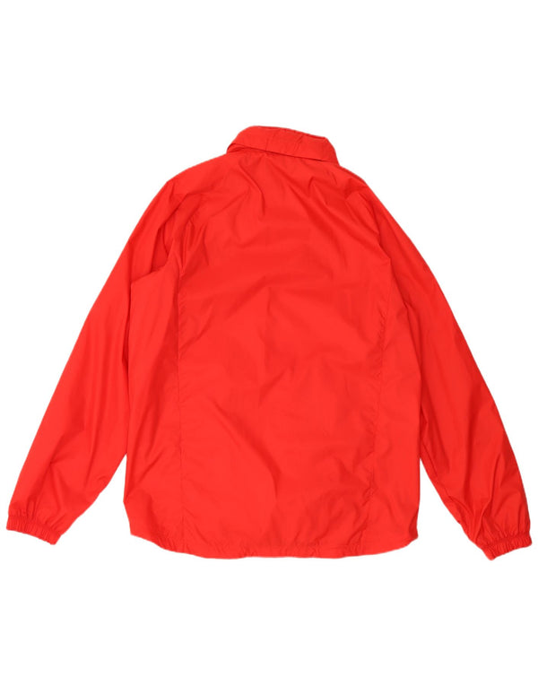 Nike Mens Hooded Rain Jacket UK 40 Large Red Nylon