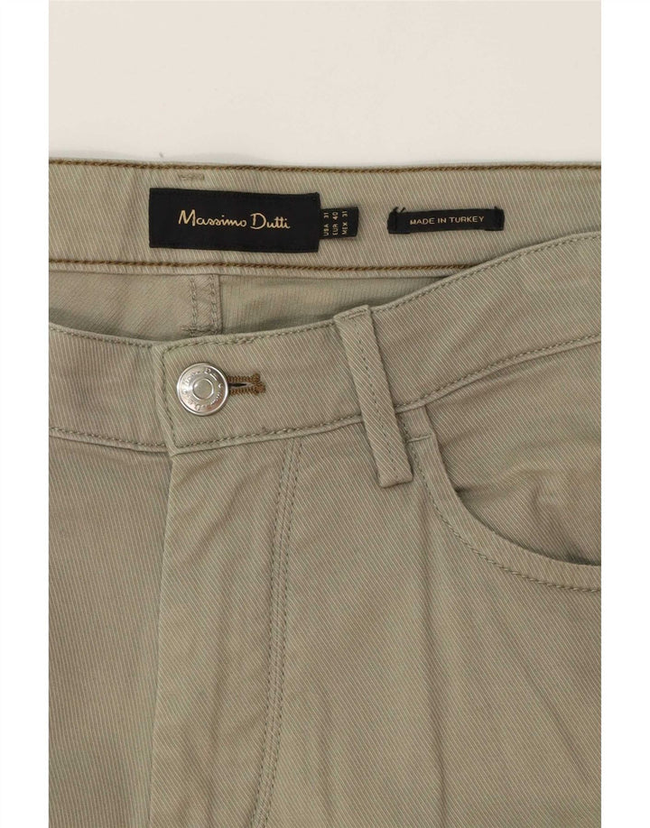 Pantaloni casual dritti da uomo Massimo Dutti EU 40 Medium W31 L30 Grigio