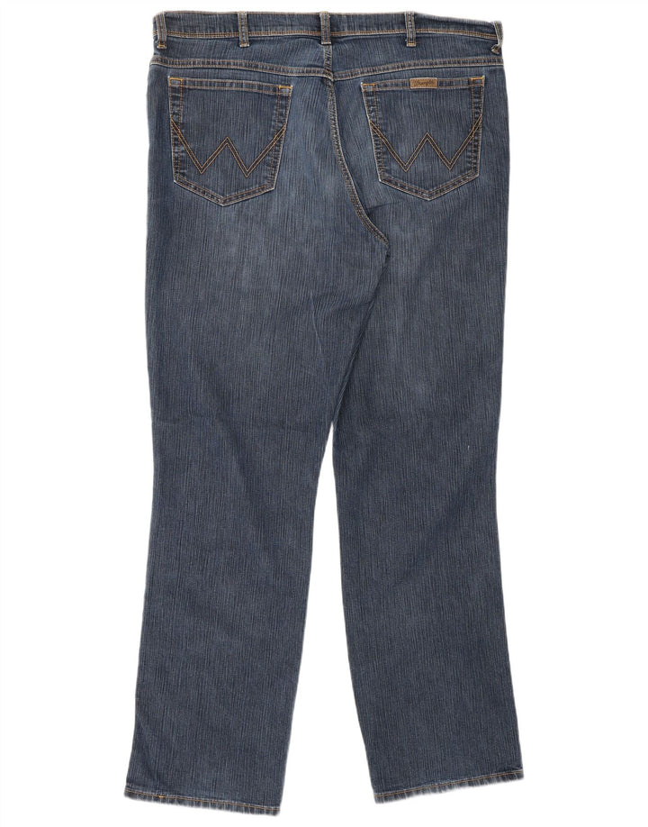 WRANGLER Mens Regular Fit Straight Jeans W40 L34 Blue Cotton