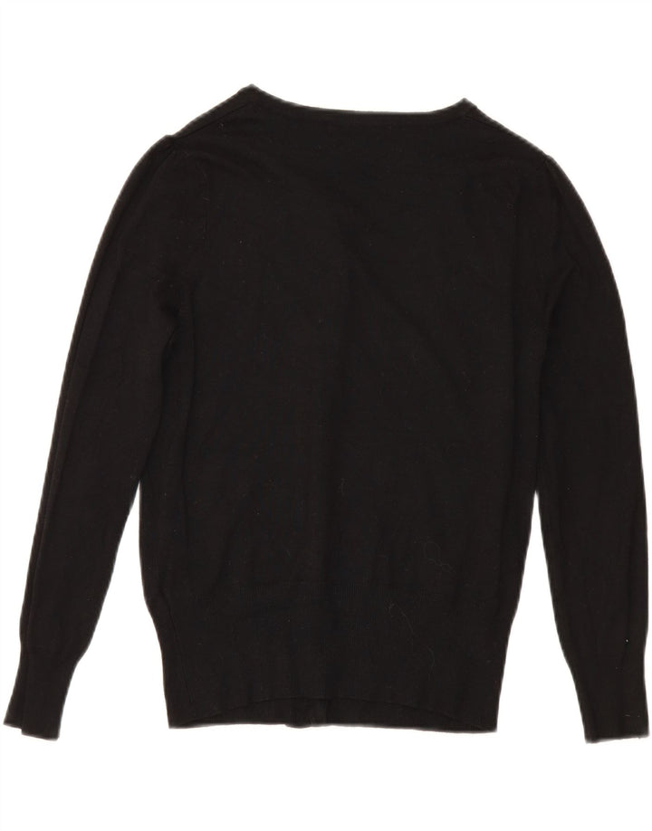 Marks & Spencer Damen-Cardigan-Pullover UK 10 Small Schwarze Viskose