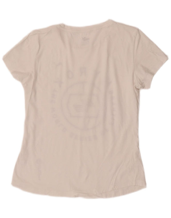 Γυναικείο γραφικό T-Shirt Puma Top UK 12 Medium White