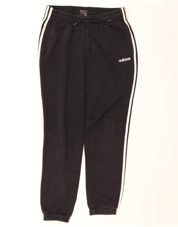 Adidas Damen Trainingshose Jogger UK 12/14 Mittelschwarze Baumwolle