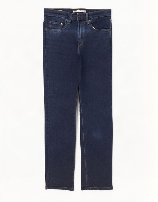 Levi's Womens 724 High Rise Straight Jeans W28 L32 Navy Blue Cotton