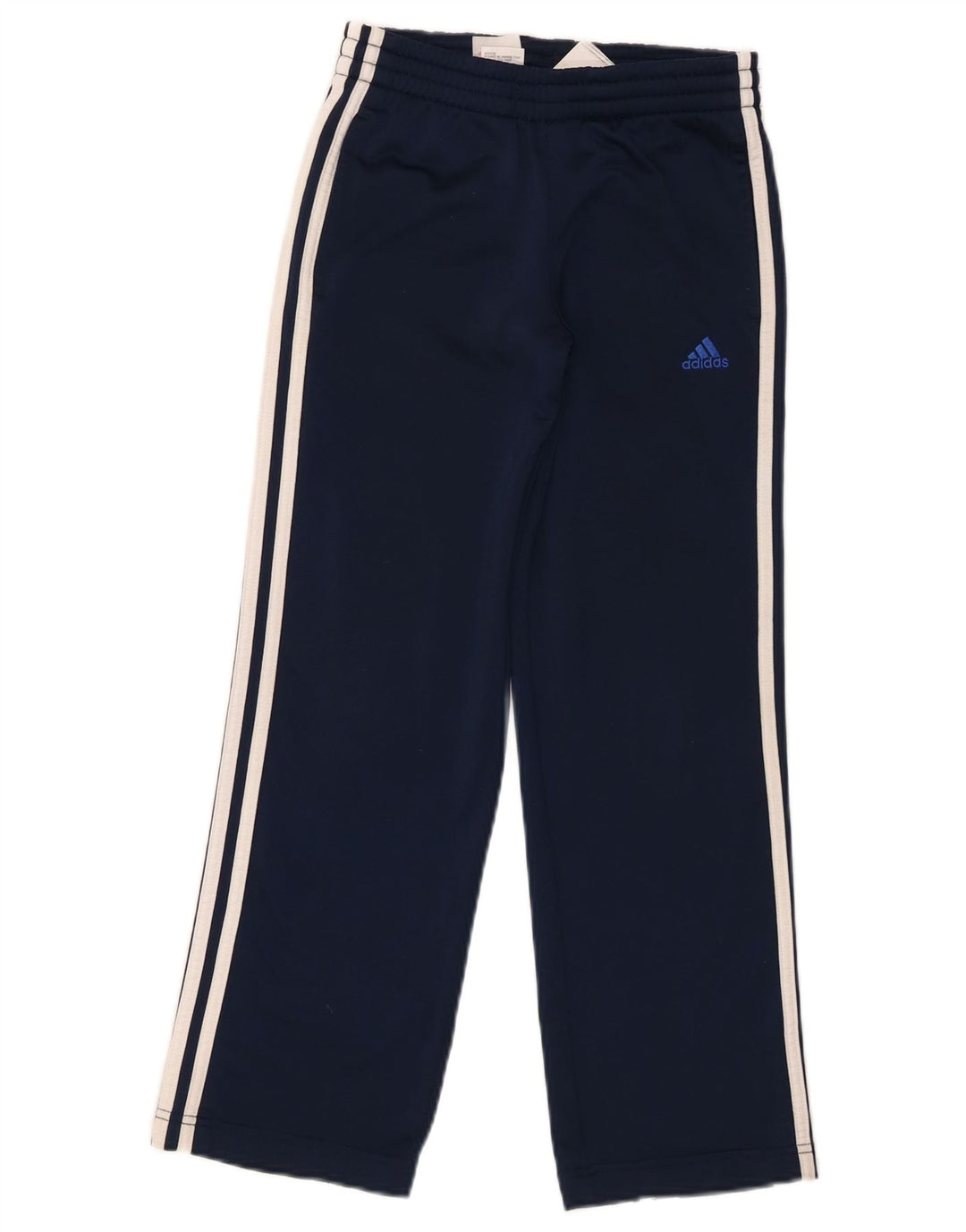 Adidas Boys Tracksuit Trousers 9-10 Years Navy Blue Polyester