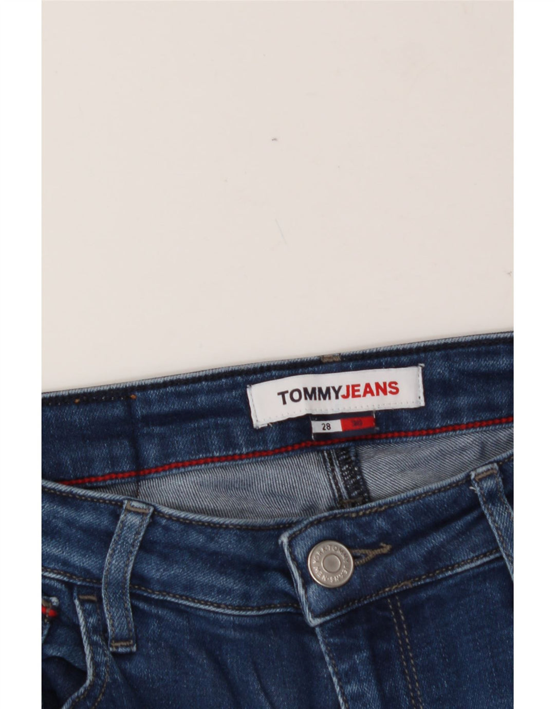 TOMMY HILFIGER Womens Cropped Jeans W28 L25 Blue Vintage Tommy Hilfiger and Second-Hand Tommy Hilfiger from Messina Hembry 