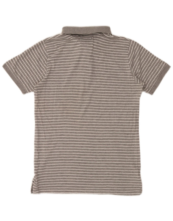 Woolrich Polo De Hombre De Algodón A Rayas Gris Pequeño