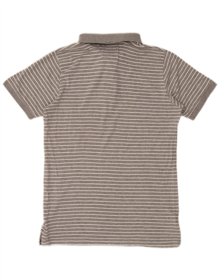 Woolrich Polo Homme Petit Gris Rayé Coton