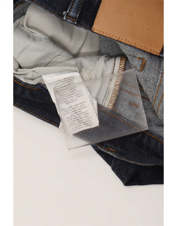 Gant Jean Slim Homme W32 L32 Bleu Marine Coton