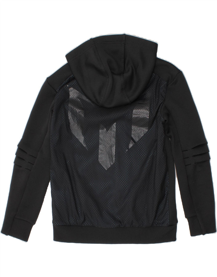 ADIDAS Boys Zip Hoodie Sweater 7-8 Years XS  Grey Polyester Vintage Adidas and Second-Hand Adidas from Messina Hembry 