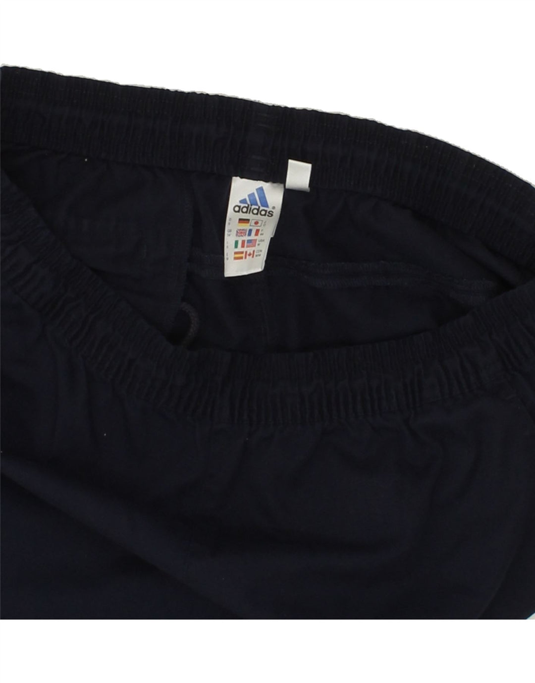 ADIDAS Mens Sport Shorts Large Navy Blue Polyester Vintage Adidas and Second-Hand Adidas from Messina Hembry 