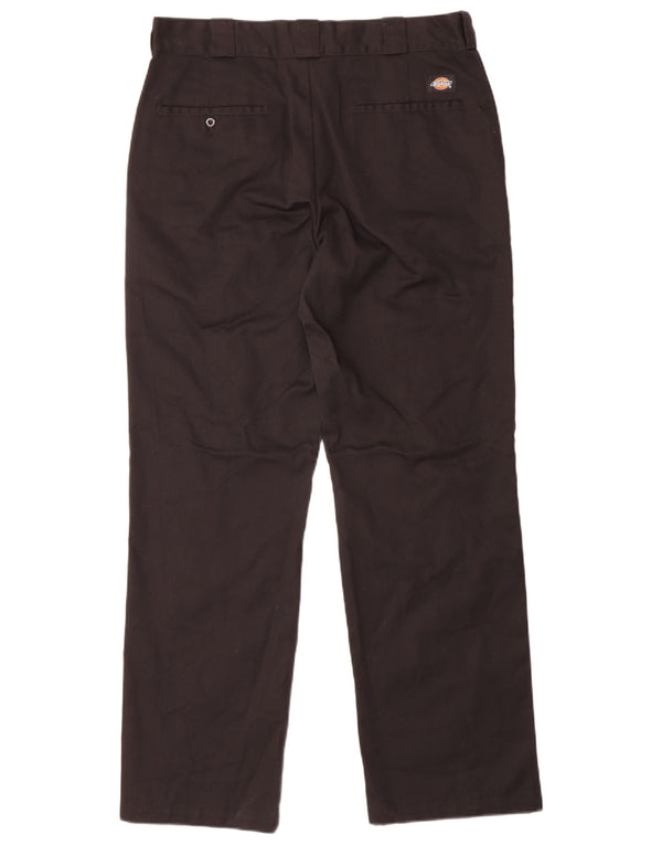 Dickies Womens High Waist Chino Trousers US 14 XL W34 L32 Black