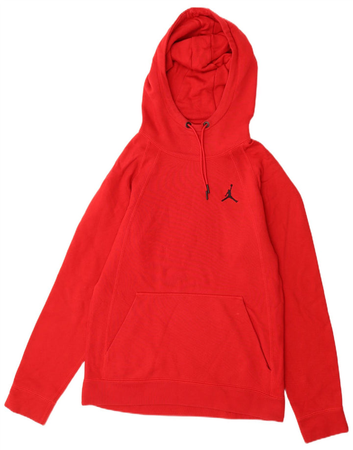 Felpa con cappuccio da uomo Jordan in cotone rosso medio