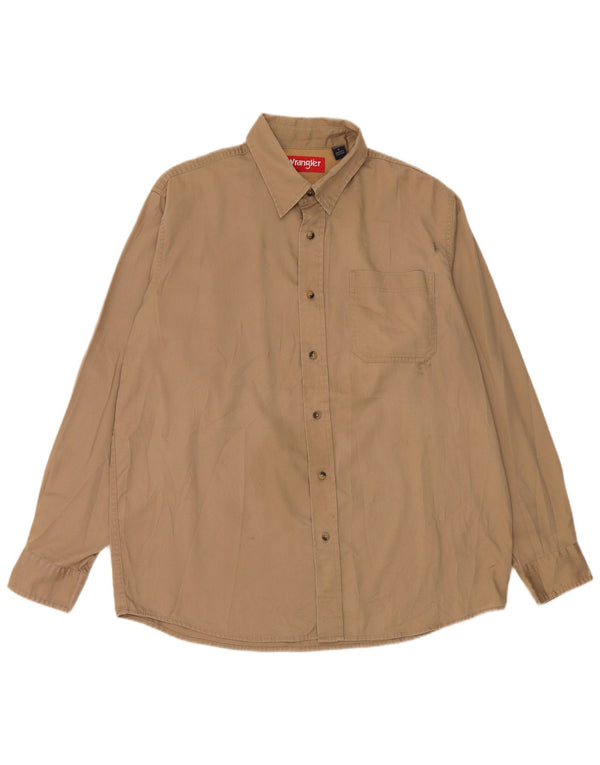 Wrangler Chemise Homme Large Coton Beige