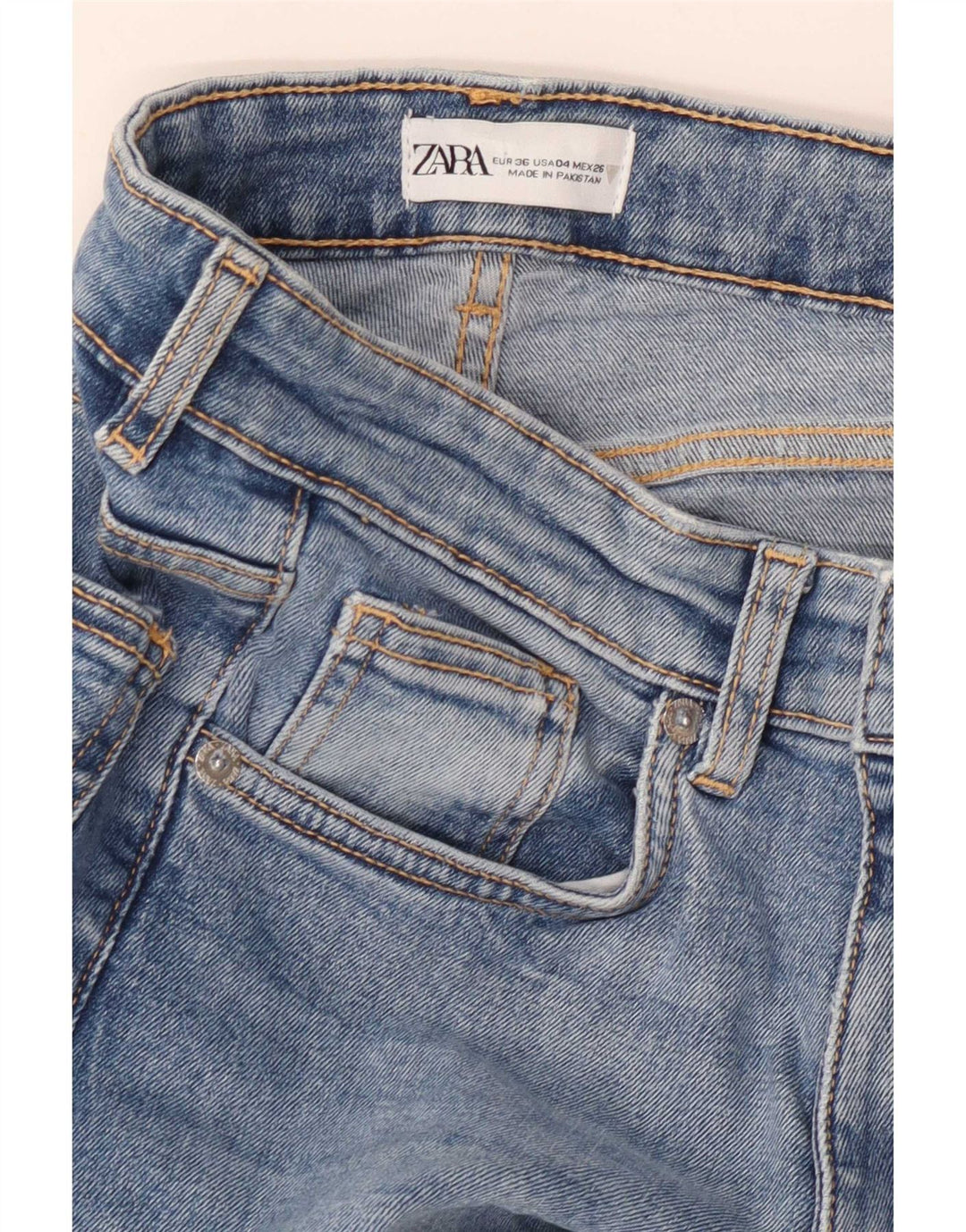 Zara Womens Bootcut Jeans EU 36 XS W26 L26 Blue