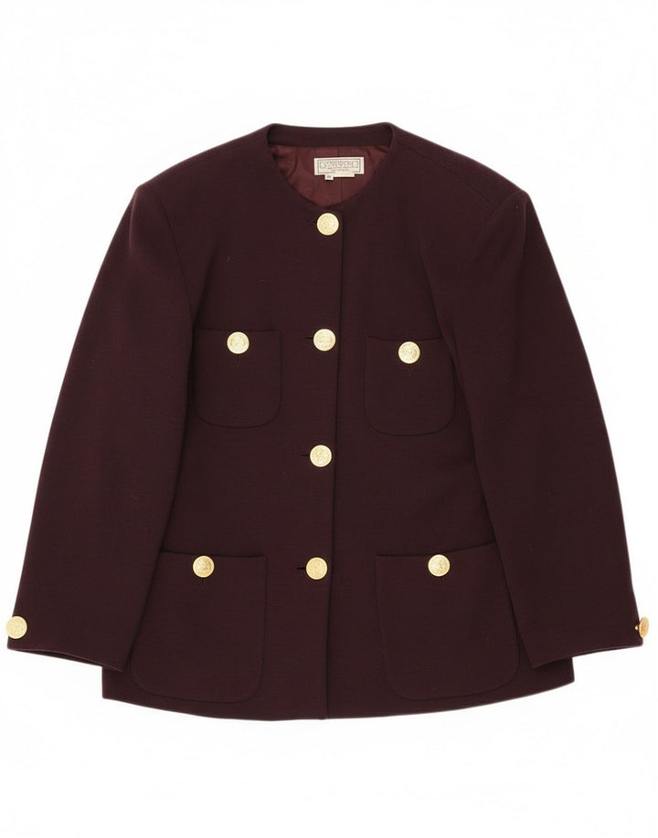 Giacca blazer vintage da donna a 4 bottoni IT 48 XL Marrone