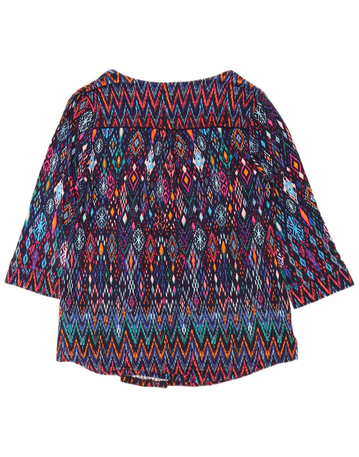 MONSOON Womens 3/4 Sleeve Blouse Top UK 10 Small Multicoloured Ikat