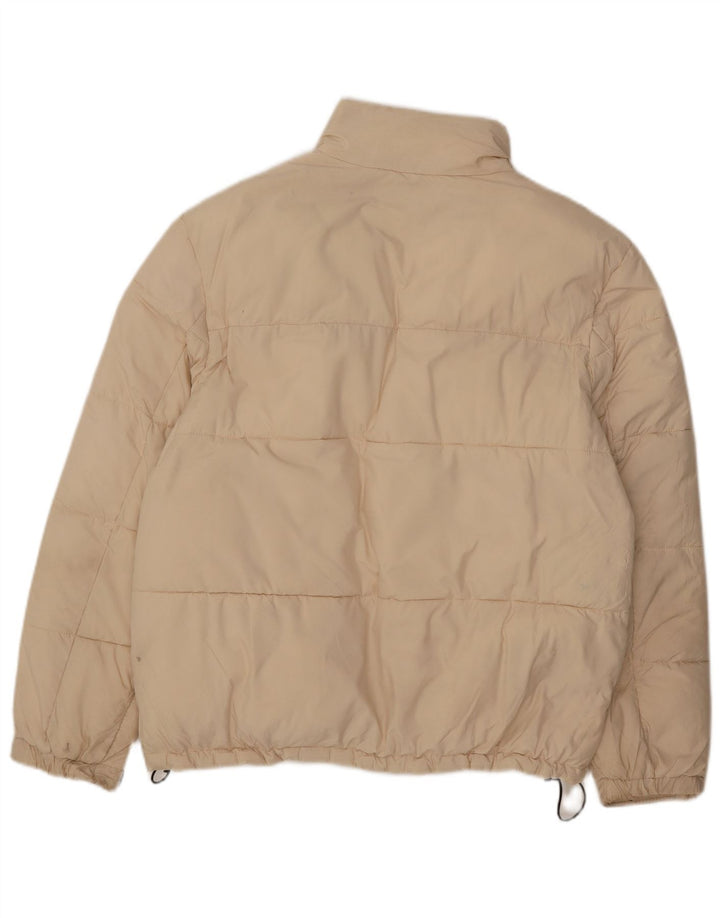 ZARA Mens Padded Jacket UK 36 Small Beige Nylon