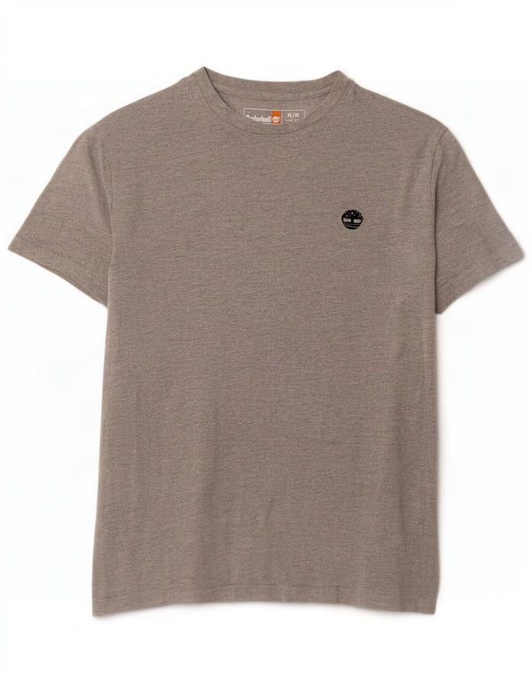 Timberland Mens Slim Fit T-Shirt Top Medium Grey Cotton