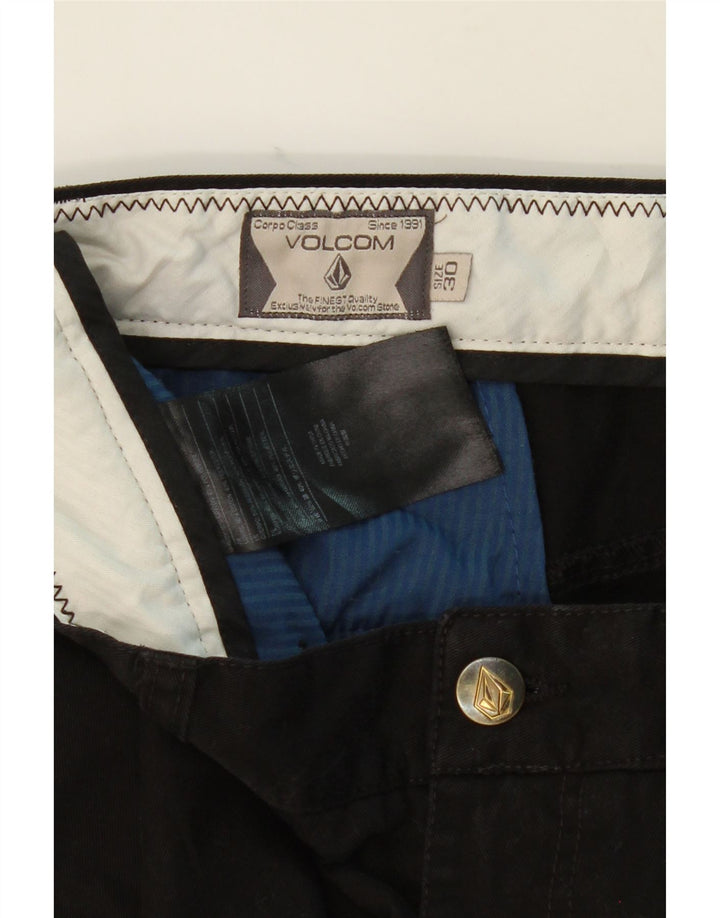 VOLCOM Womens Chino Shorts W30 Medium Black Cotton Vintage Volcom and Second-Hand Volcom from Messina Hembry 