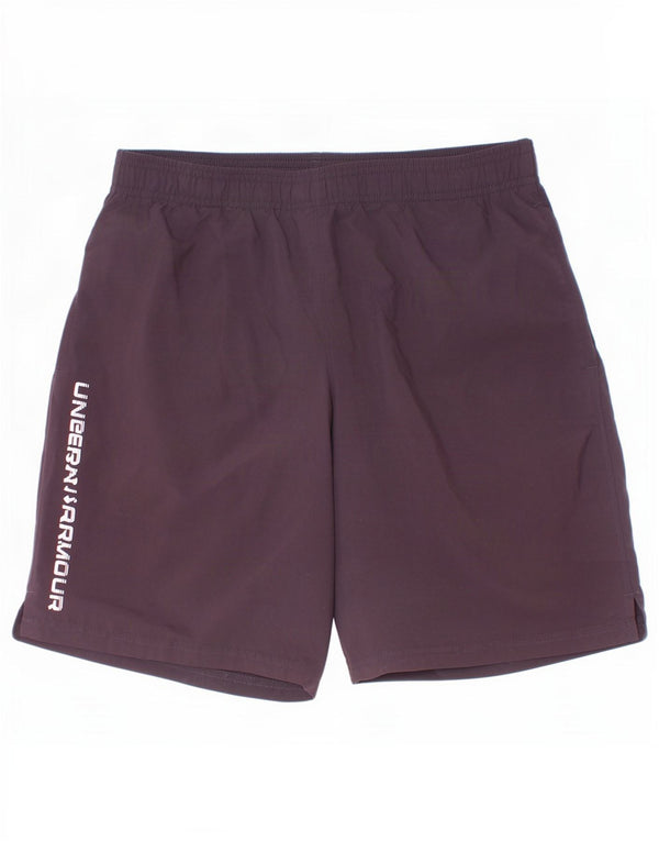 Under Armour Boys Graphic Sport Shorts 11-12 Years Large Black Polyester