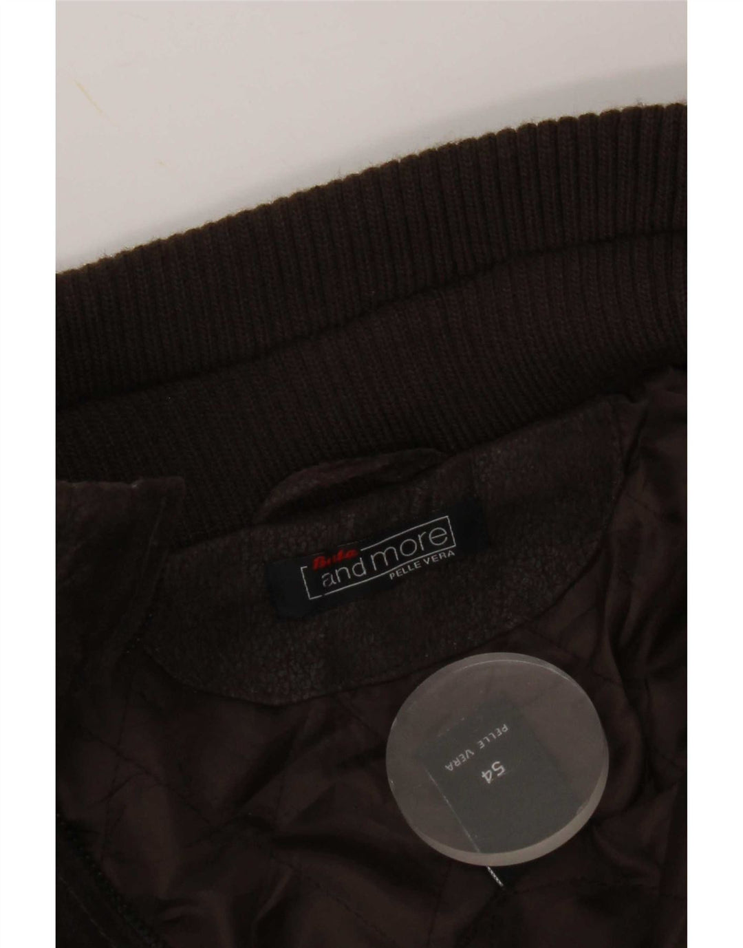 Bata and More Herre Militær Læderjakke IT 54 2XL Brun