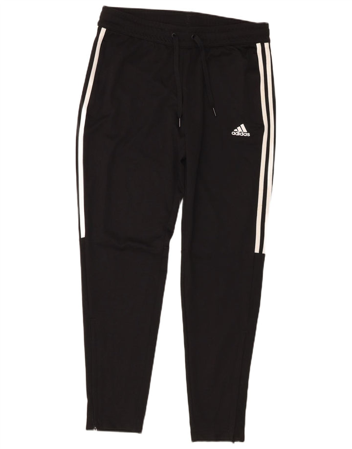 Adidas Womens Aeroready Tracksuit Trousers UK 14 Medium Black Polyester