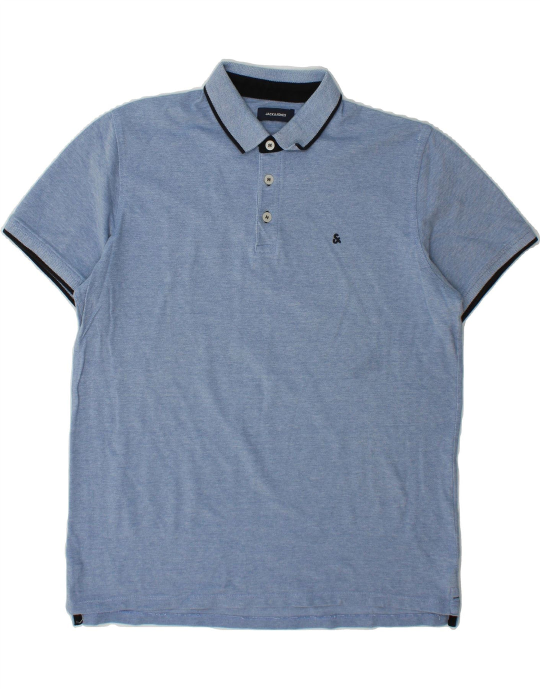 JACK & JONES Mens Polo Shirt XL Blue Vintage Jack & Jones and Second-Hand Jack & Jones from Messina Hembry 