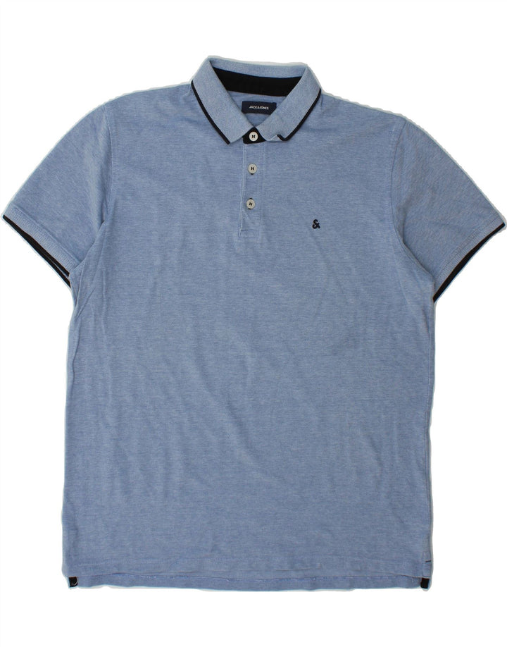 JACK & JONES Mens Polo Shirt XL Blue Vintage Jack & Jones and Second-Hand Jack & Jones from Messina Hembry 
