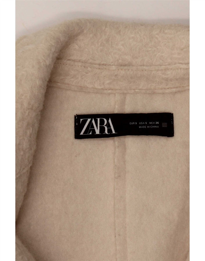 Zara Manteau surdimensionné pour femme UK 10 Petit Beige
