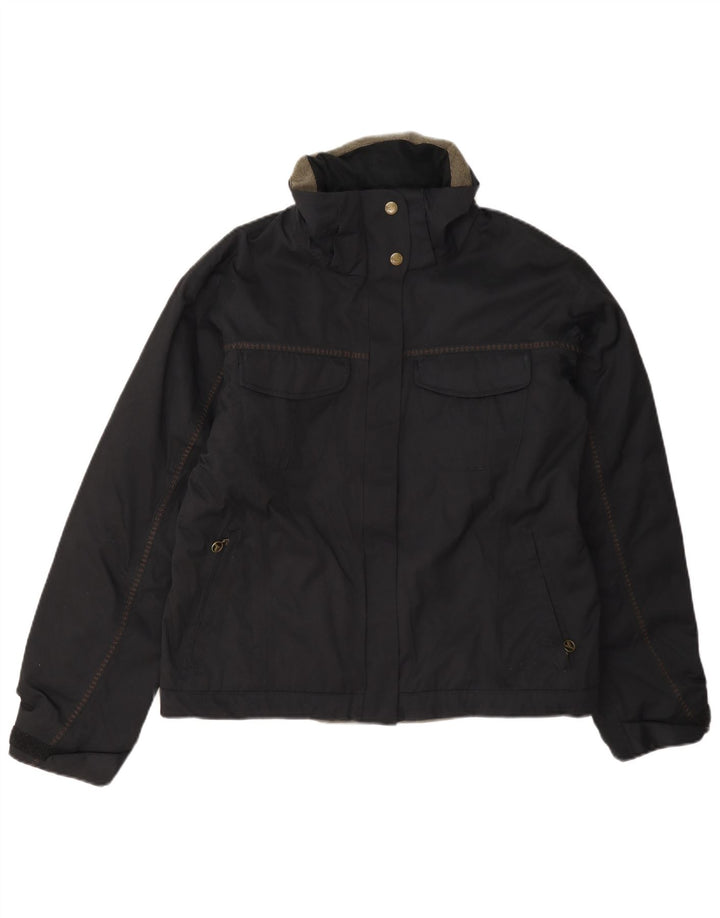 Columbia Womens Windbreaker Jacket UK 14 Medium Black Nylon