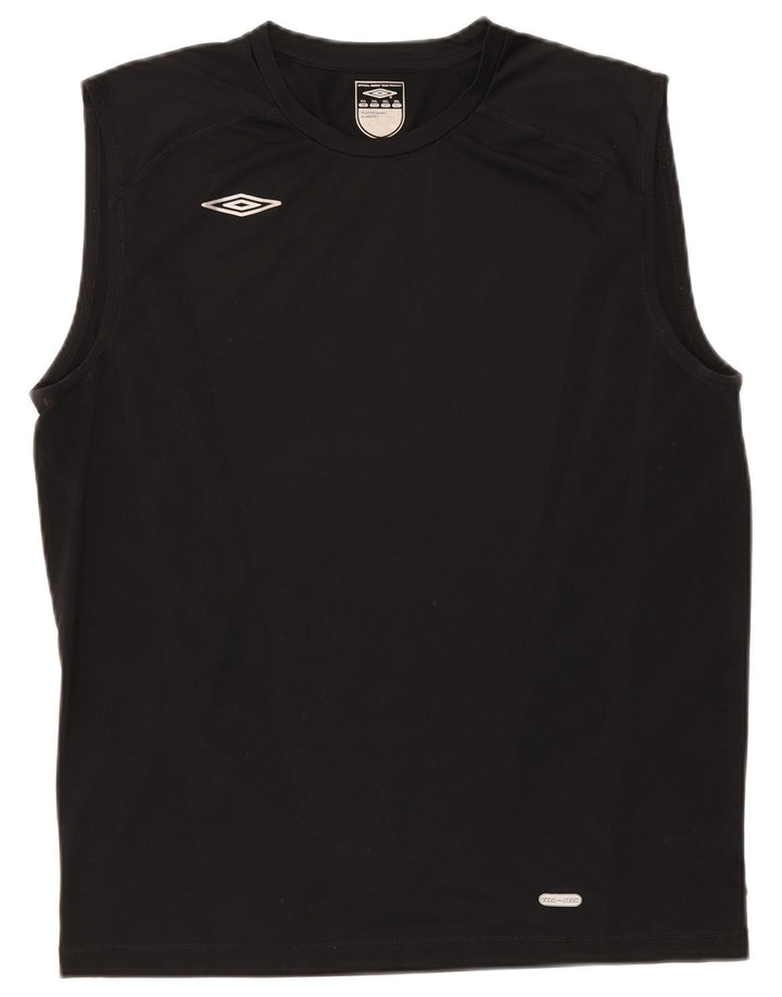 Canotta da uomo Umbro 2XL nera in poliestere