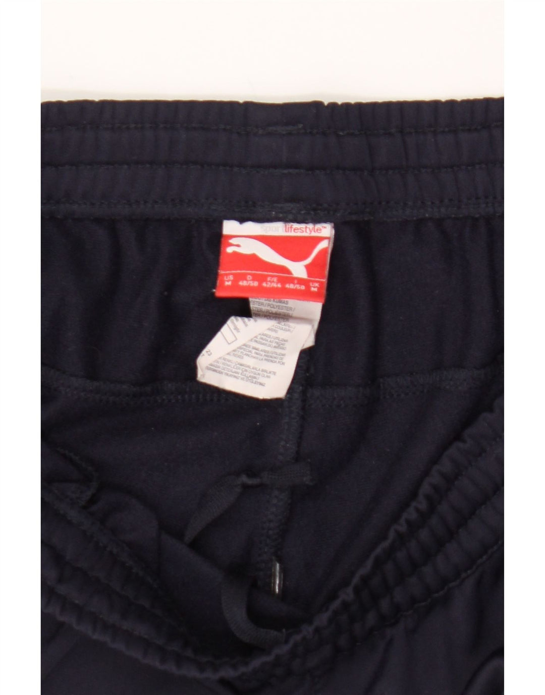 PUMA Mens Tracksuit Trousers Joggers UK 42/44 Medium  Navy Blue Polyester Vintage Puma and Second-Hand Puma from Messina Hembry 