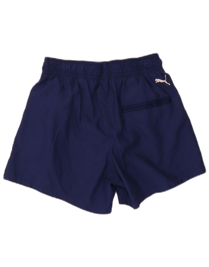 Puma Herren Graphic Sport Shorts Small Marineblau Polyester