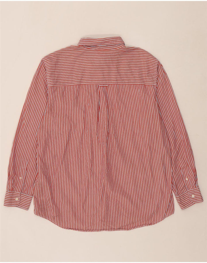 CHAPS Mens Big & Tall Shirt XL Red Striped Cotton Vintage Chaps and Second-Hand Chaps from Messina Hembry 
