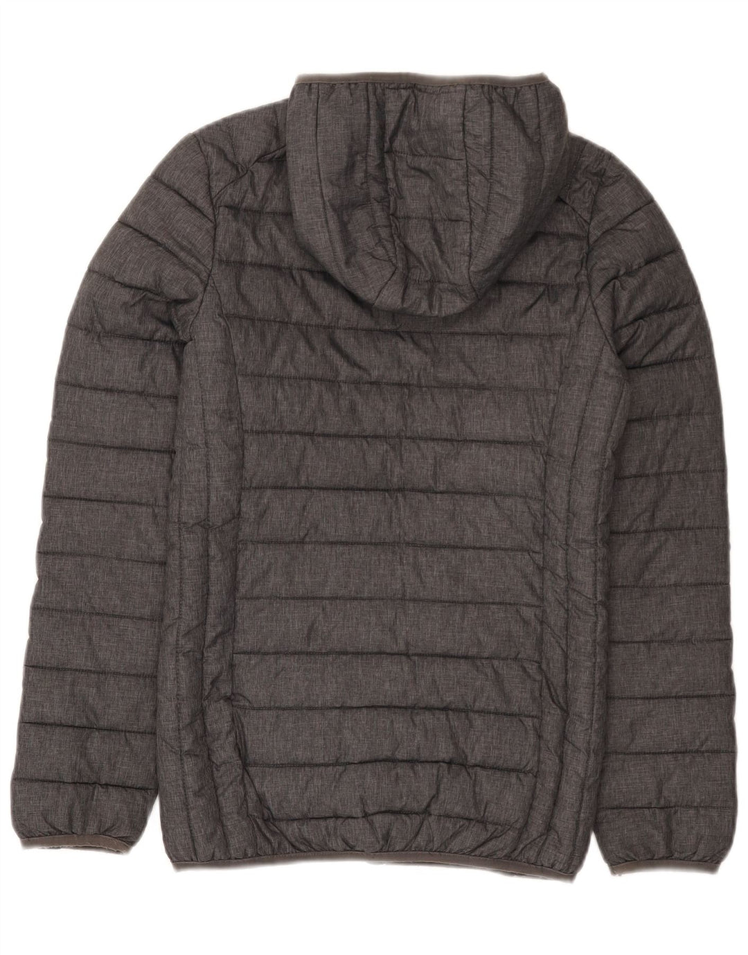 Ellesse Womens Hooded Padded Jacket UK 6 XS Grey Nylon