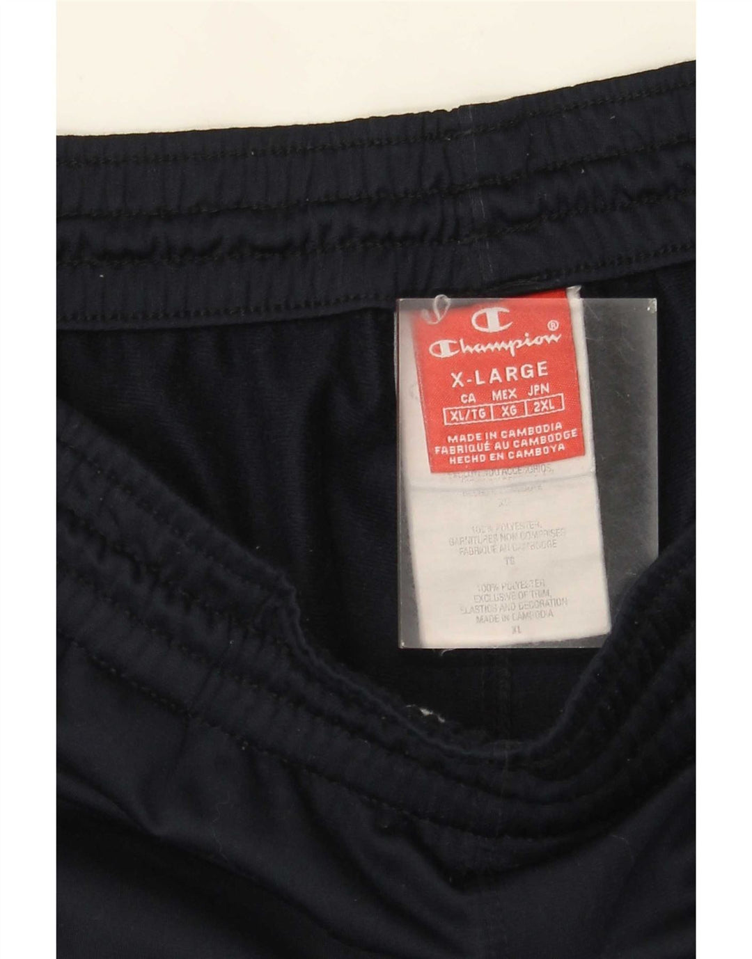 Pantaloni da tuta grafica da uomo Champion XL poliestere blu navy