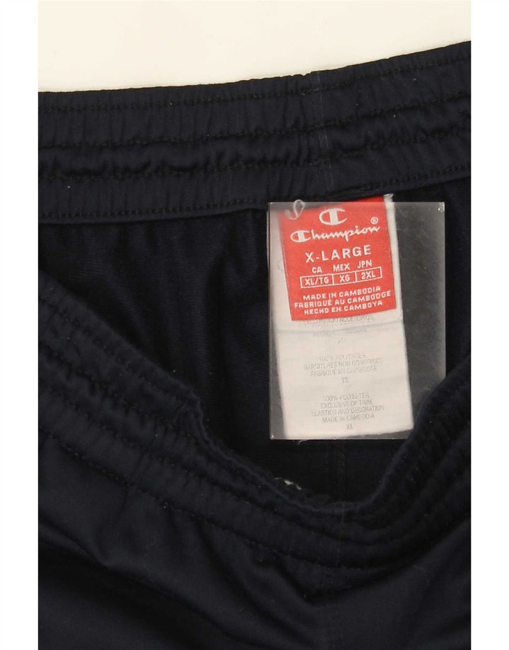 Pantaloni da tuta grafica da uomo Champion XL poliestere blu navy