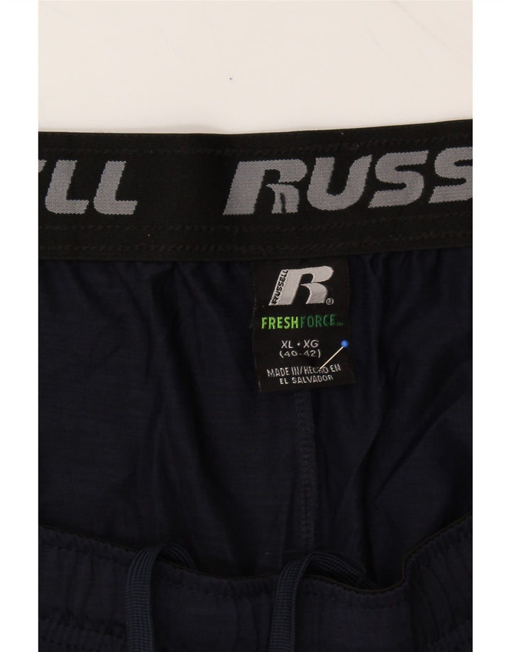 RUSSELL ATHLETIC Mens Sport Shorts XL  Navy Blue Vintage Russell Athletic and Second-Hand Russell Athletic from Messina Hembry 