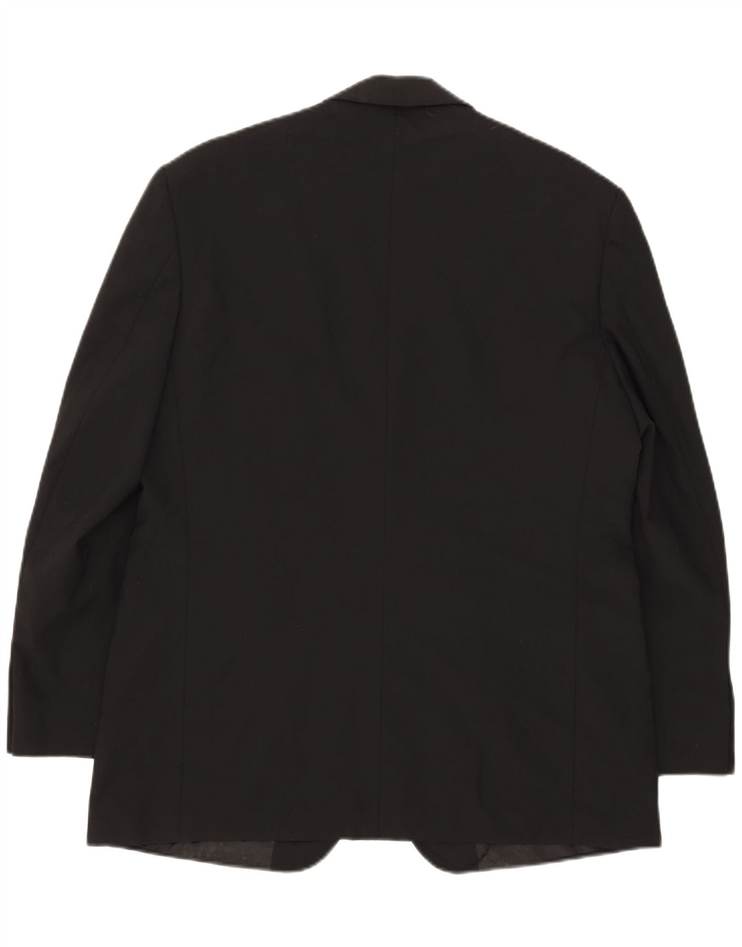 Marks & Spencer Mens 2 Button Blazer Jacket UK 42 Large Black Polyester
