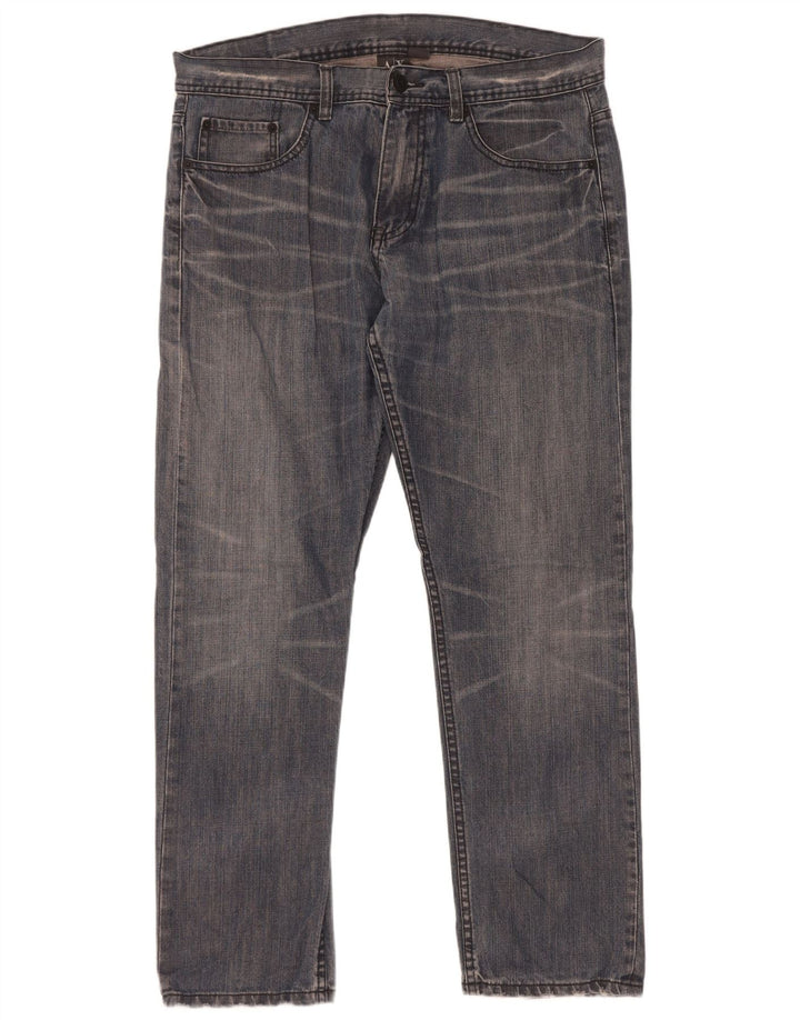 Armani Exchange Mens Straight Jeans W36 L31 Blue