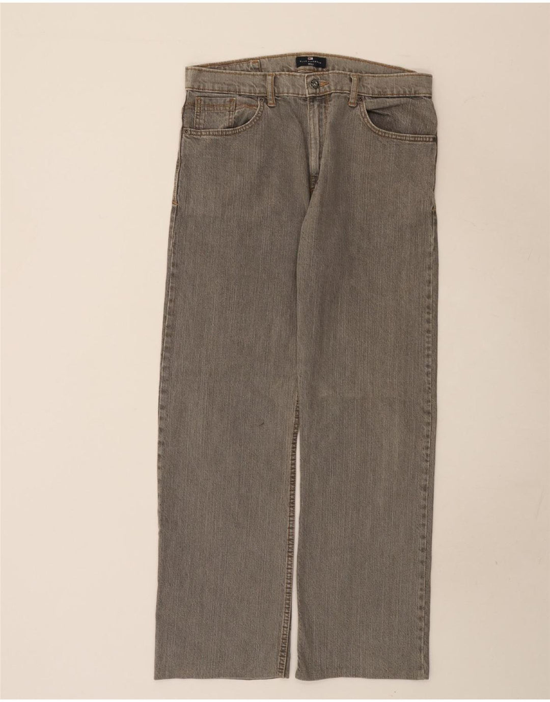 Marks & Spencer Mens Straight Jeans W34 L31 Grey Cotton