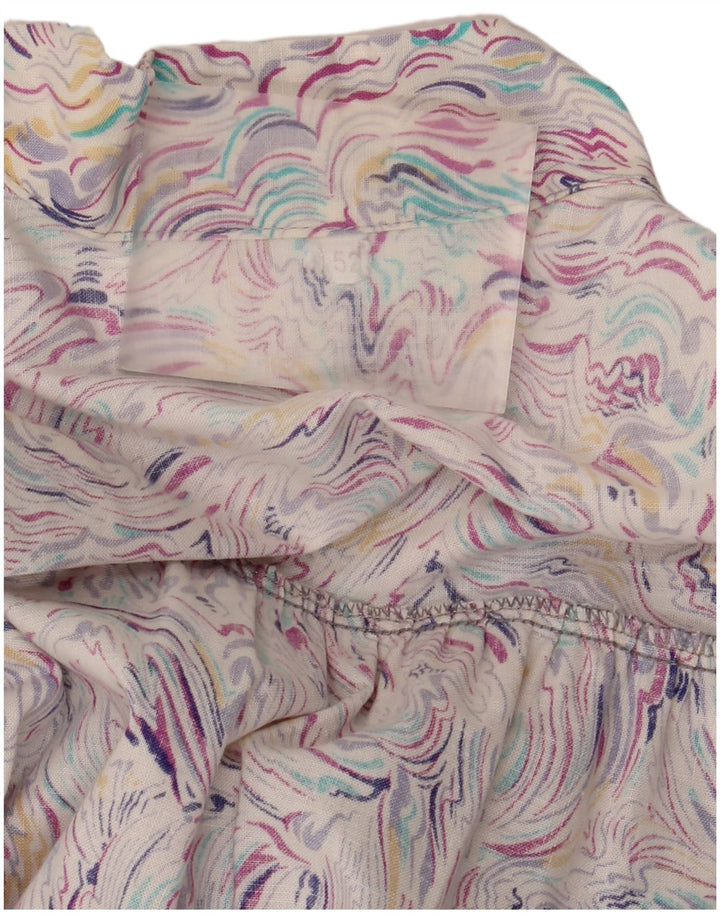Vintage Womens Abstract Pattern Shirt Dress IT 52 2XL Multicoloured