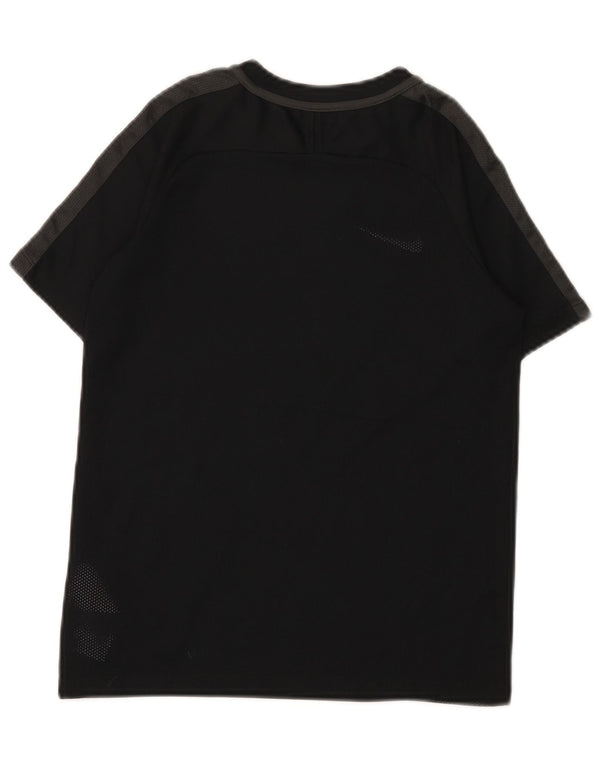 Nike Boys Dri Fit póló felső 10-11 éves, közepes fekete színben