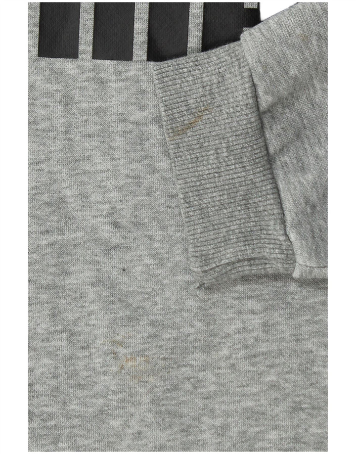 Puma Boys Graphic Sweatshirt Jumper 15-16 Years  Grey Flecked