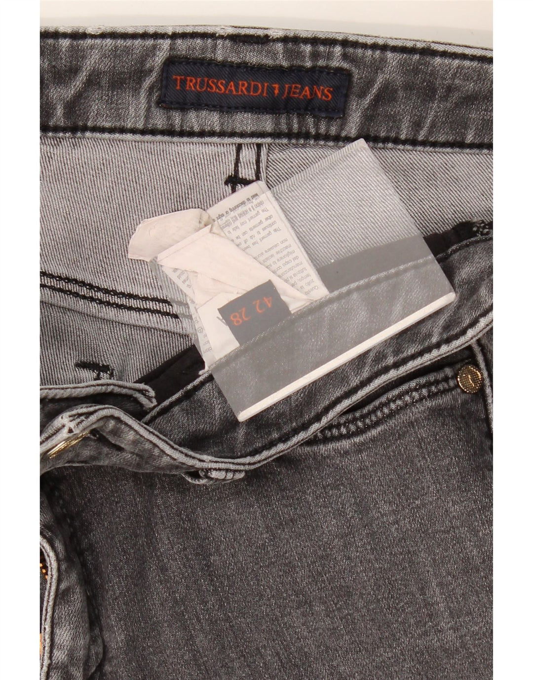 TRUSSARDI Womens Skinny Jeans W28 L28 Grey