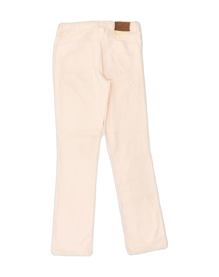 RALPH LAUREN Womens Slim Casual Trousers US 4 Small W28 L31 Pink Cotton | Vintage Ralph Lauren | Thrift | Second-Hand Ralph Lauren | Used Clothing | Messina Hembry 