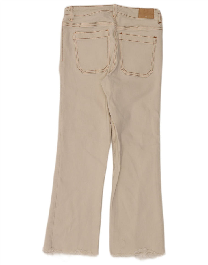 Jeans Bootcut da donna Zara W28 L26 cotone bianco