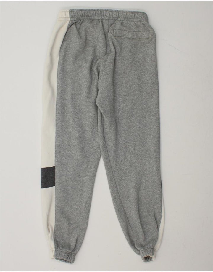 NIKE Mens Tracksuit Trousers Joggers Medium Grey Colourblock Cotton