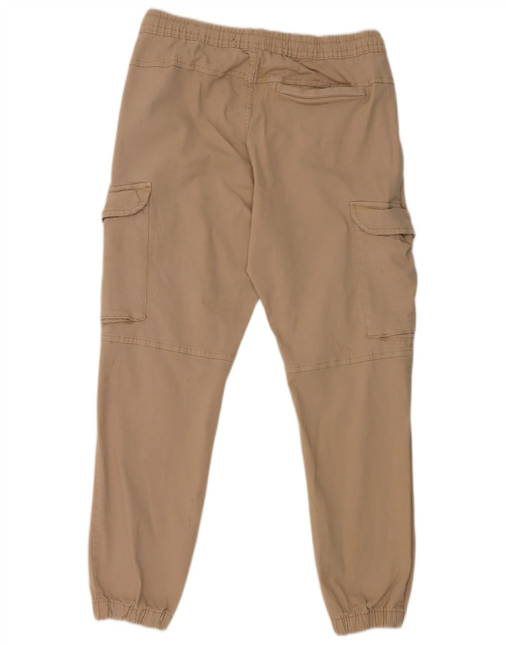 Zara Mens Joggers Cargo Trousers Medium W31 L27 Grey Cotton