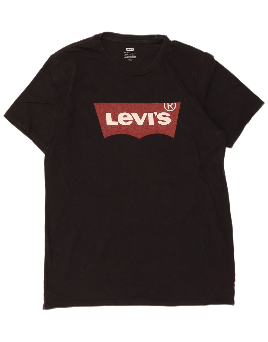 T-shirt grafica da uomo Levi's Top in cotone nero medio
